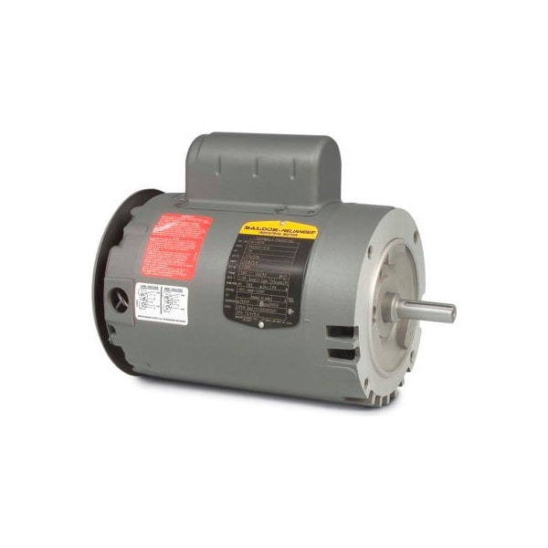 Baldor-Reliance Motor VL1306A, .75HP, 3450RPM, 1PH, 60HZ, 56C, 3424L, OPEN, F1